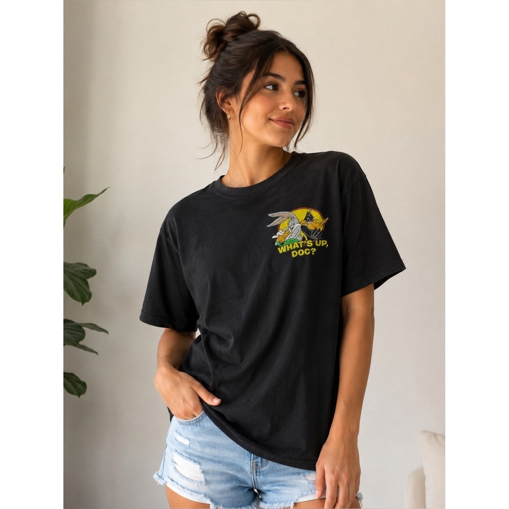 Looney Tunes Bugs Bunny Daffy Duck What's Up Duck Graphic T-Shirt
